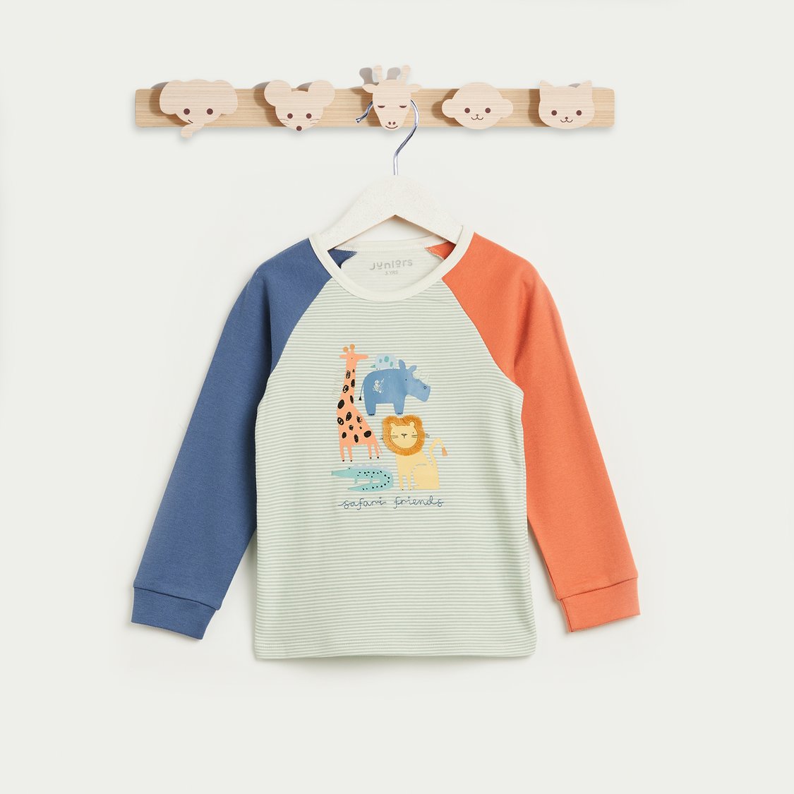 Juniors Safari Applique T-shirt and Pyjama Set