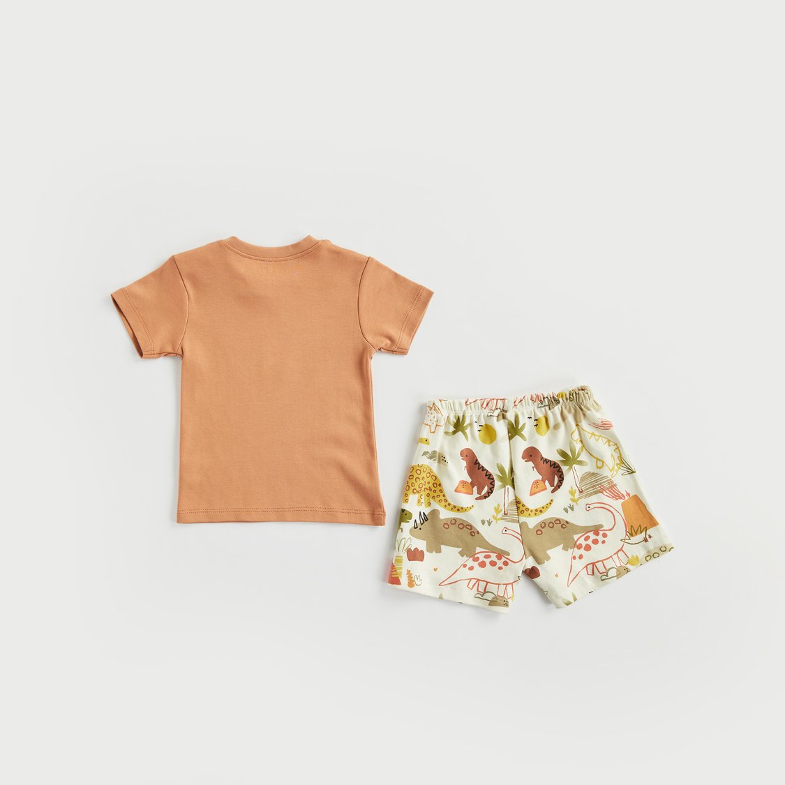 Juniors Dinosaur Print T-shirt and Shorts - Pack of 2