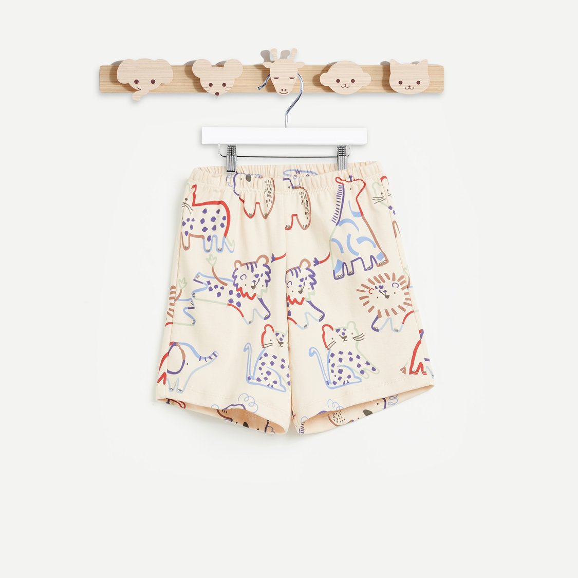 Juniors Animal Print T-shirt and Shorts - Set of 2