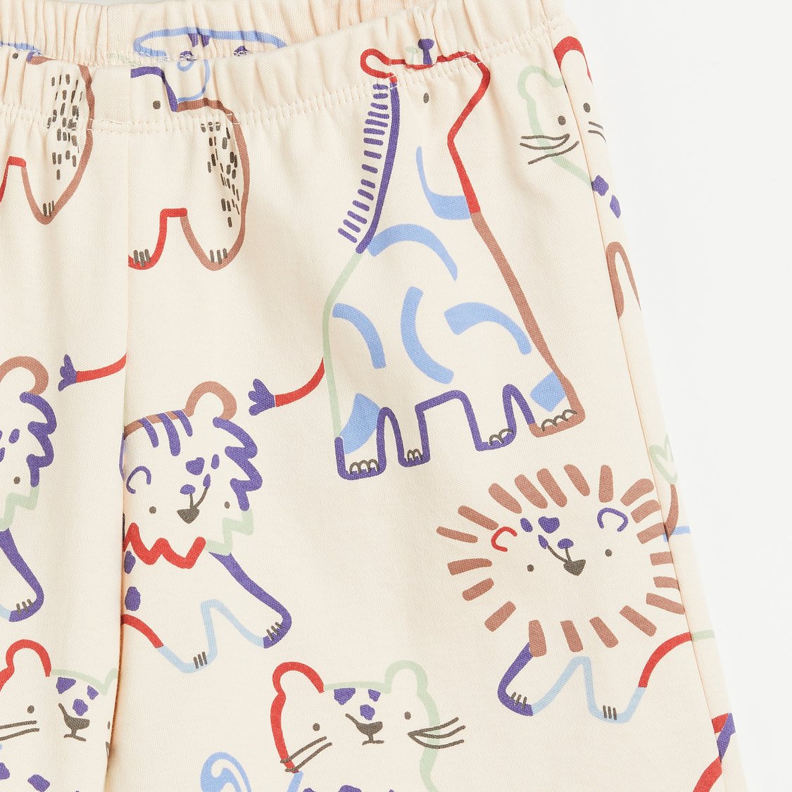 Juniors Animal Print T-shirt and Shorts - Set of 2