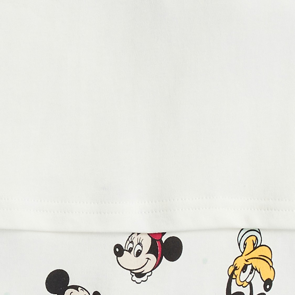 Mickey and Friends Print Sleepsuit with Button Closure