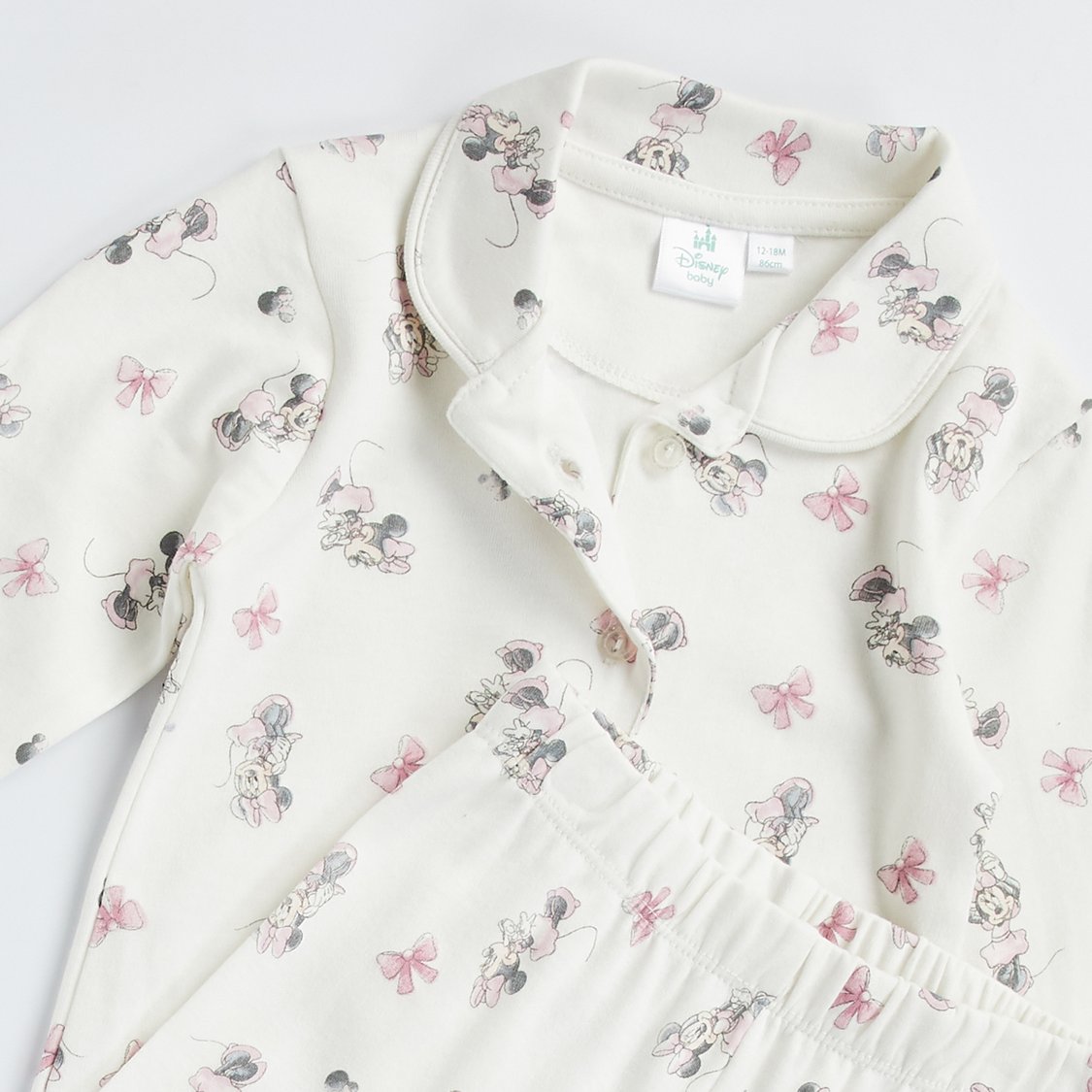 Minnie Mouse Print Shirt and Pyjama Set