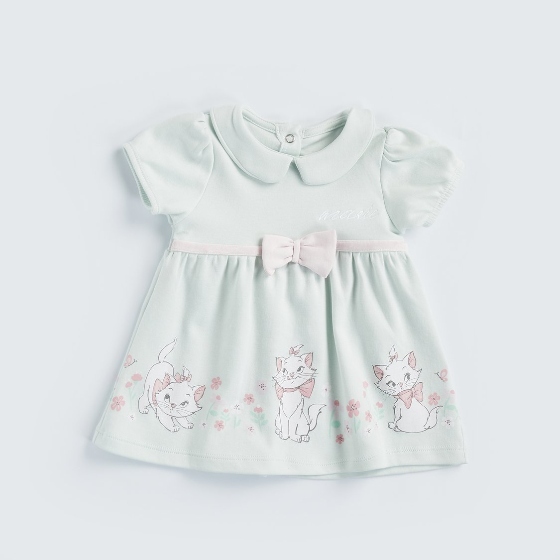 Juniors Marie Print Dress with Button Closure