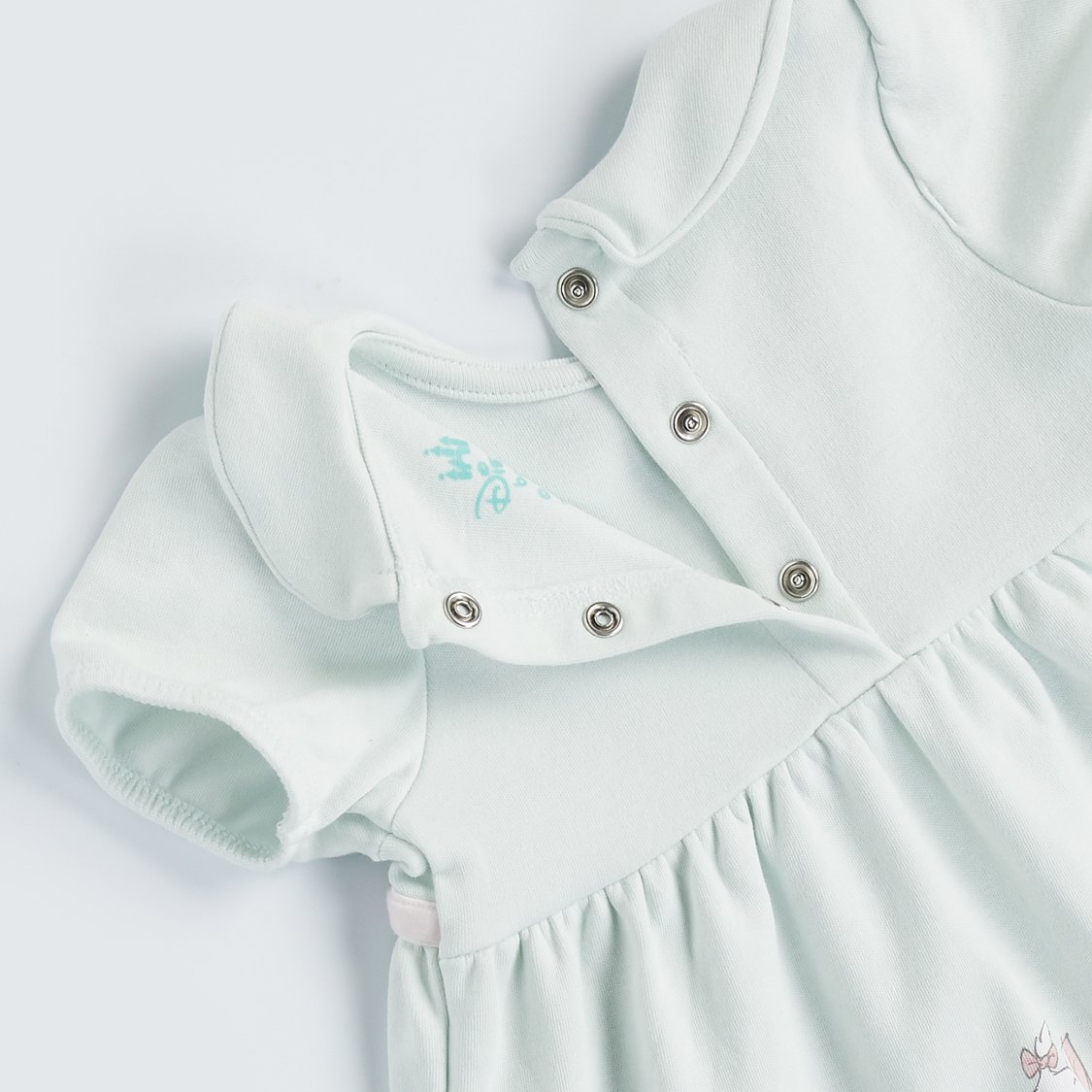 Juniors Marie Print Dress with Button Closure