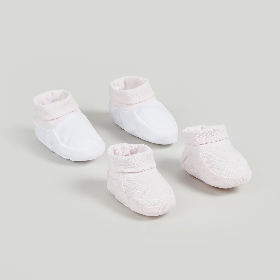 Juniors Solid Booties - Pack of 2