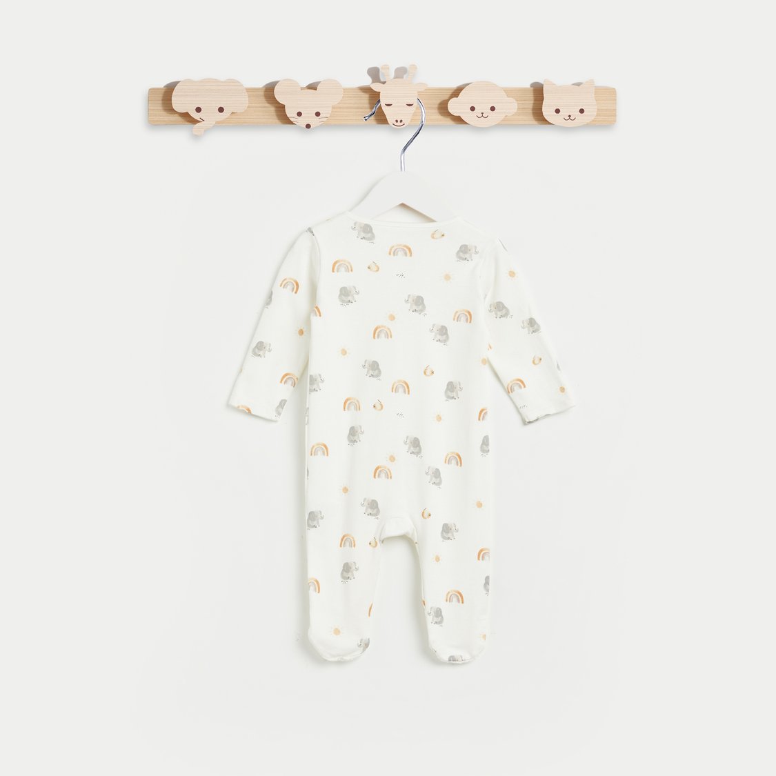 Juniors Printed Sleepsuit with Zip Closure - Set of 3