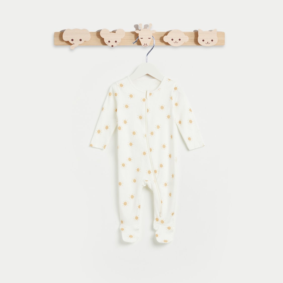 Juniors Printed Sleepsuit with Zip Closure - Set of 3