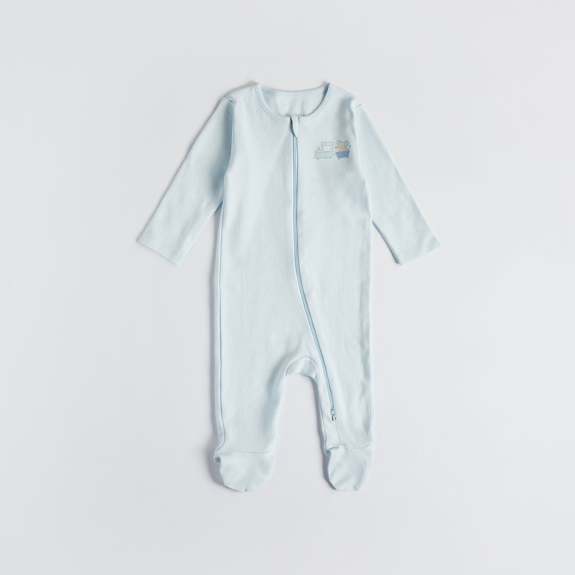 Juniors Printed Sleepsuit with Zip Closure - Set of 3