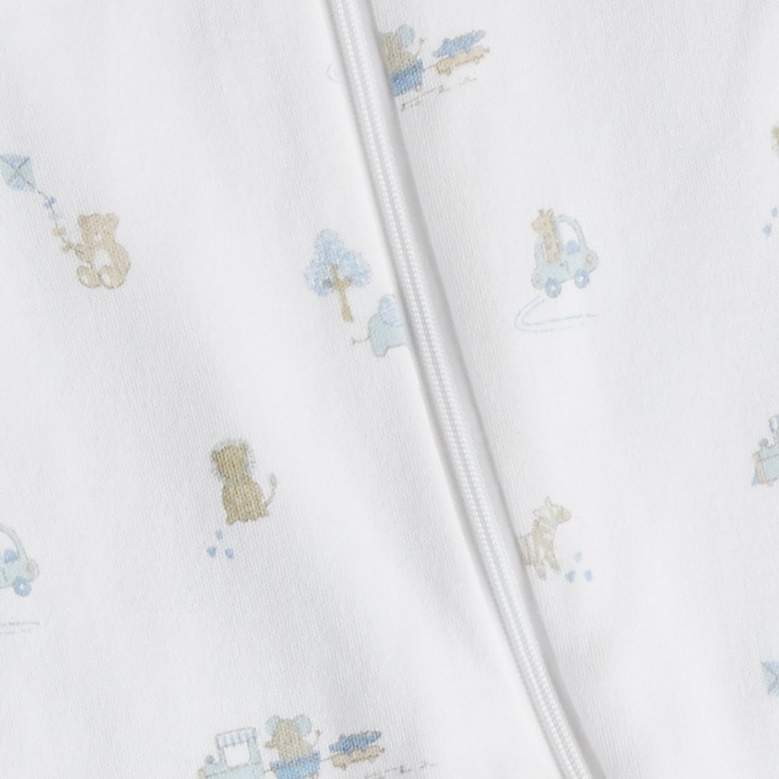 Juniors Printed Sleepsuit with Zip Closure - Set of 3