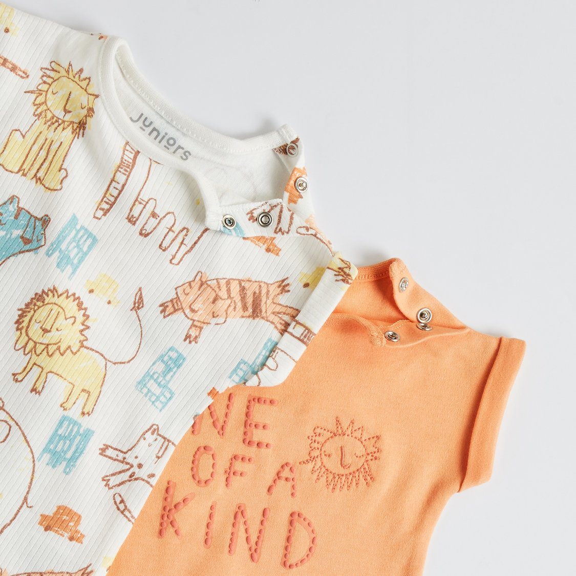 Juniors Printed Rompers - Pack of 2