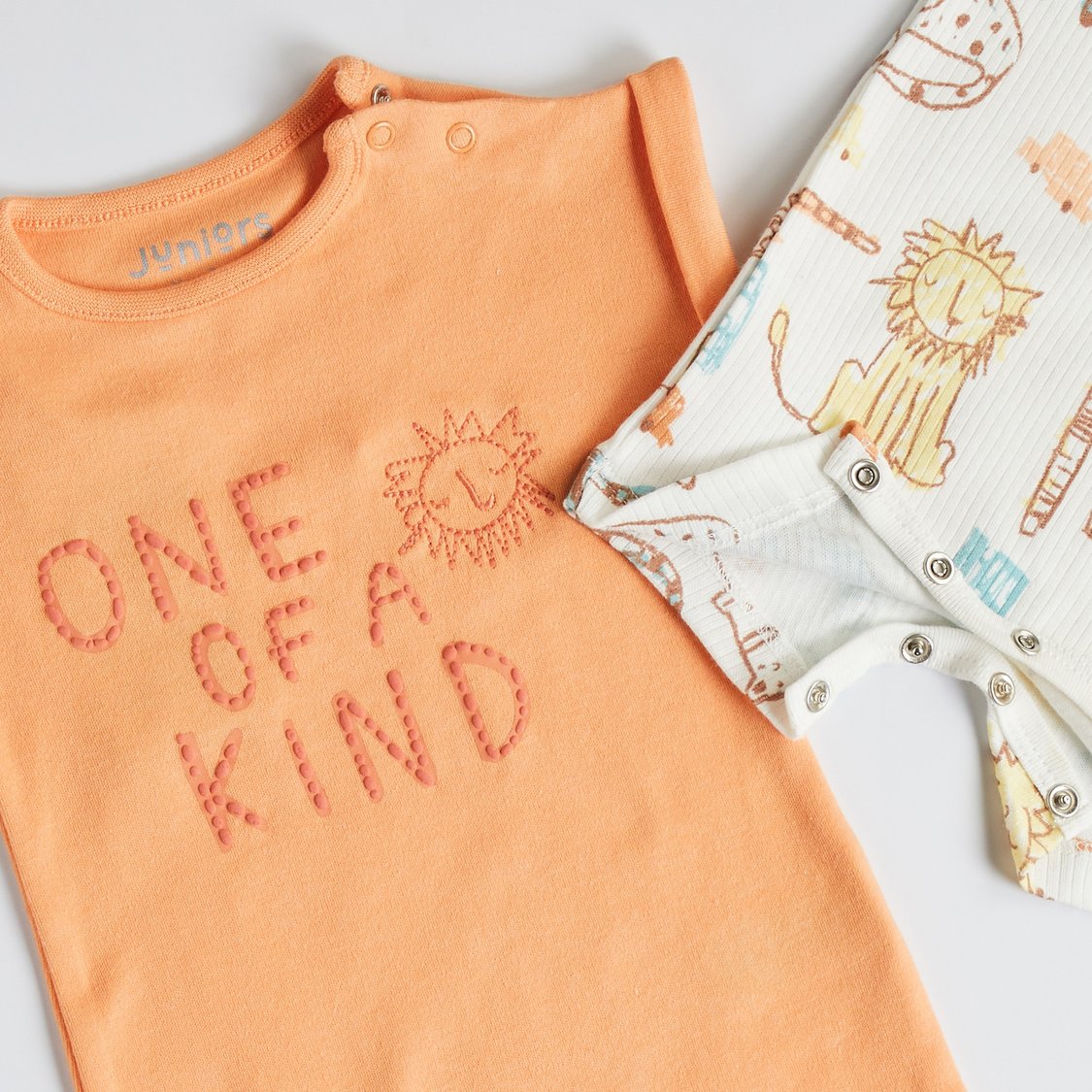 Juniors Printed Rompers - Pack of 2