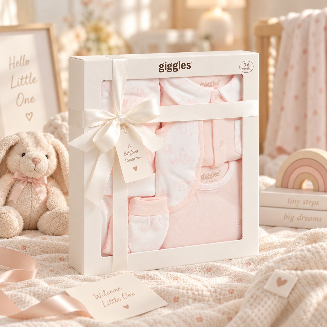 Giggles Printed 6-Piece Clothing Gift Set