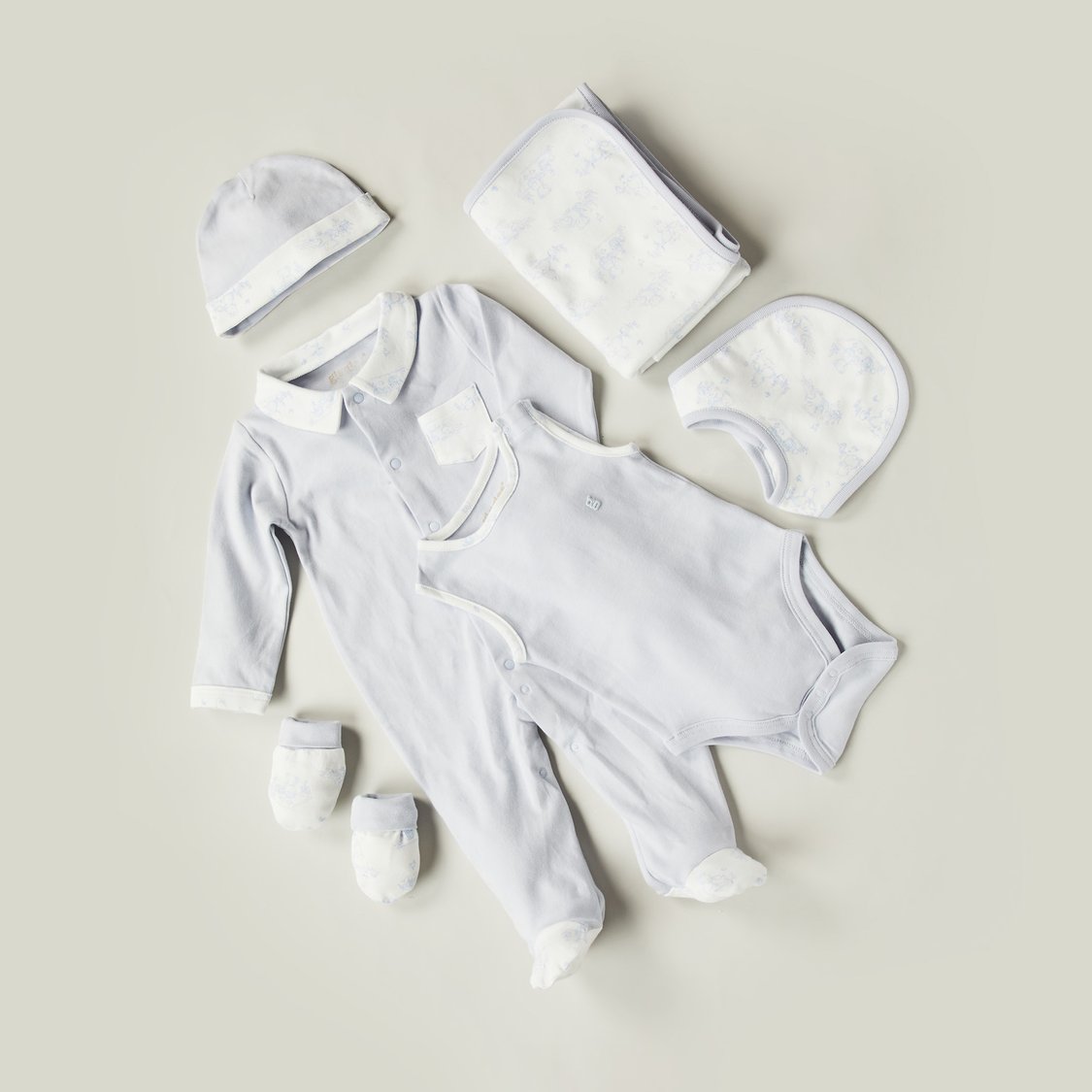 Giggles Printed Clothing Gift Set - Pack of 6