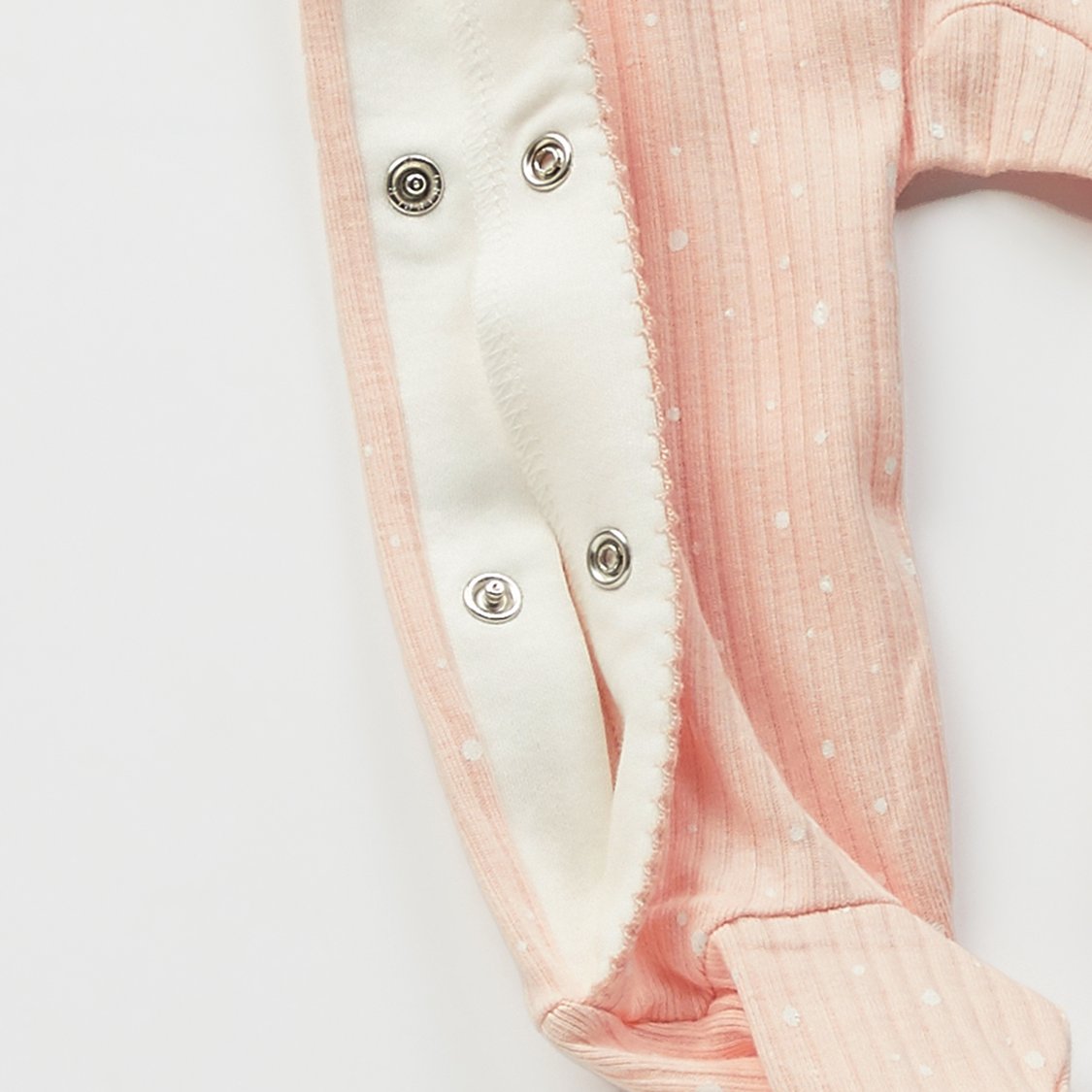 Juniors Textured Sleepsuit with Button Closure
