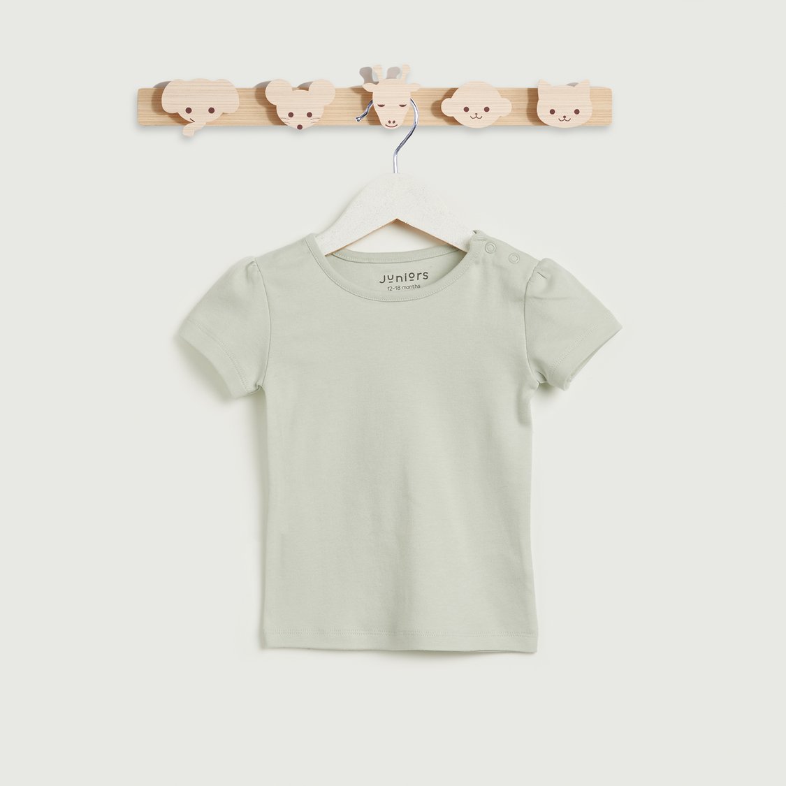 Juniors Animal Print T-shirt and Dungaree Set