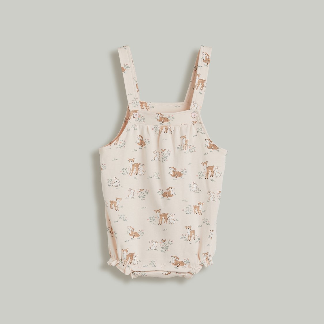 Juniors Printed Dungaree with T-shirt Set