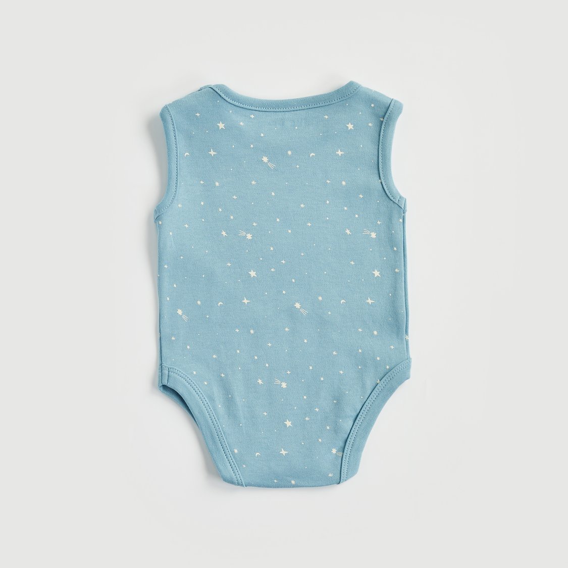 Juniors Space Print Sleeveless Bodysuit - Set of 3