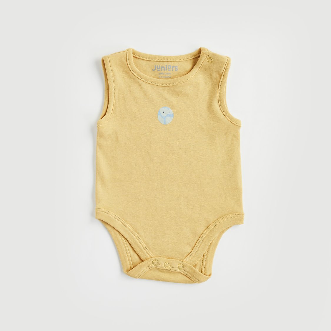 Juniors Space Print Sleeveless Bodysuit - Set of 3