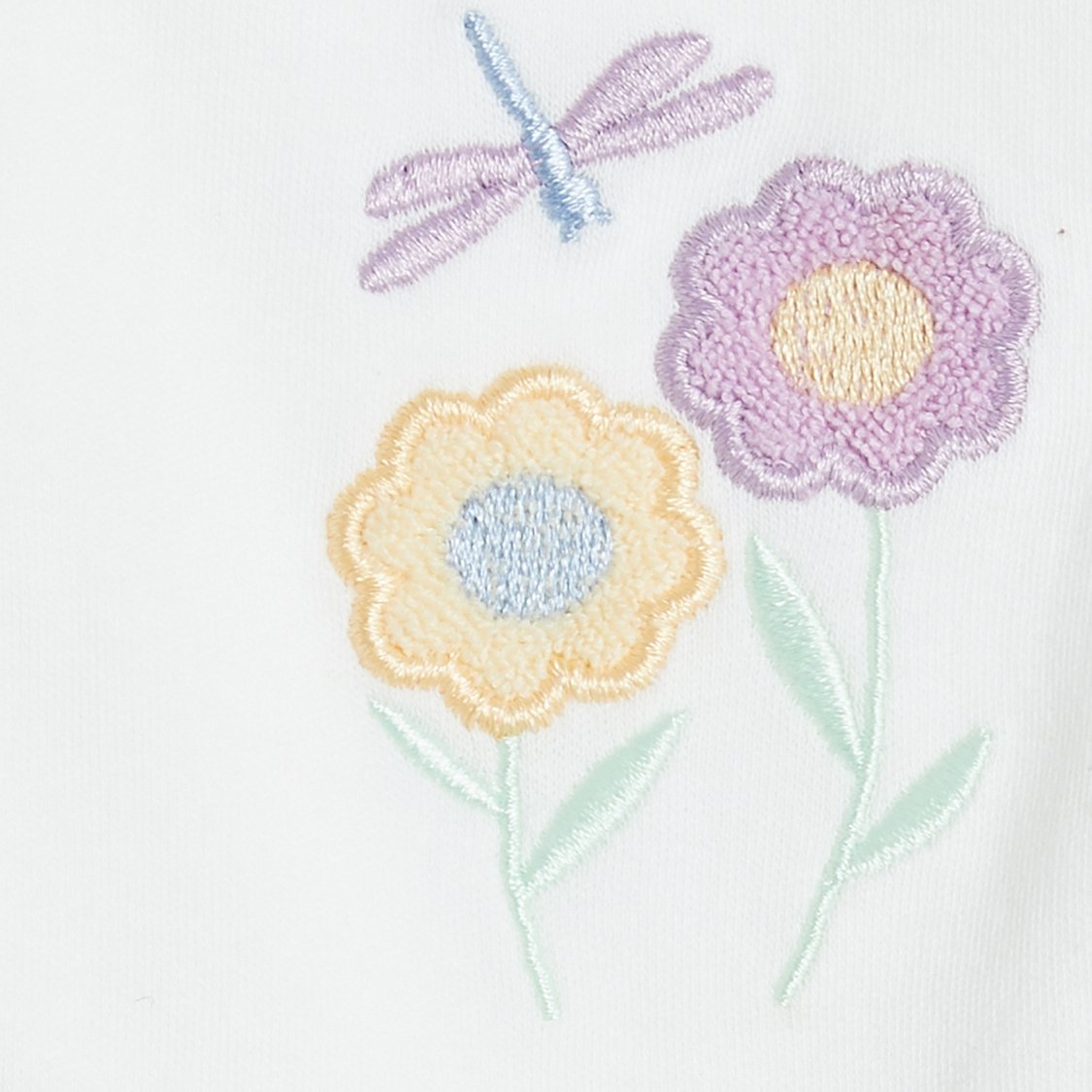 Juniors Embroidered Dungaree and T-shirt Set