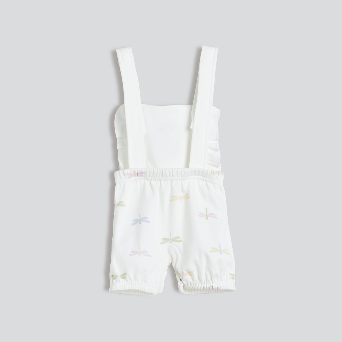 Juniors Embroidered Dungaree and T-shirt Set