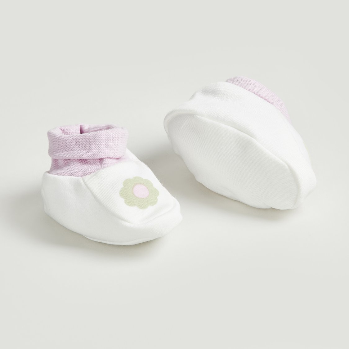 Juniors Printed Booties - Pack of 2