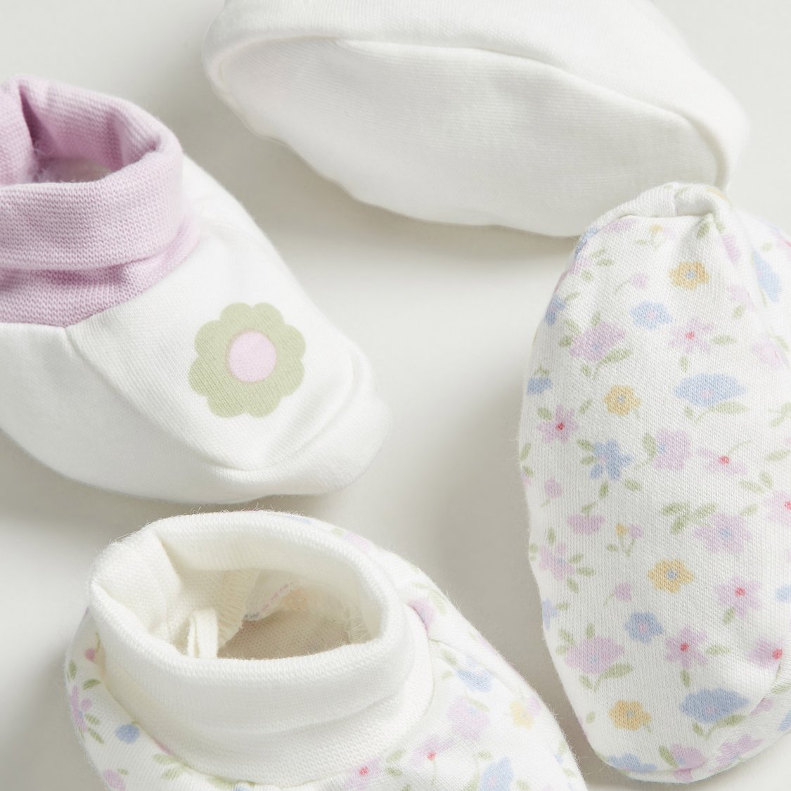 Juniors Printed Booties - Pack of 2