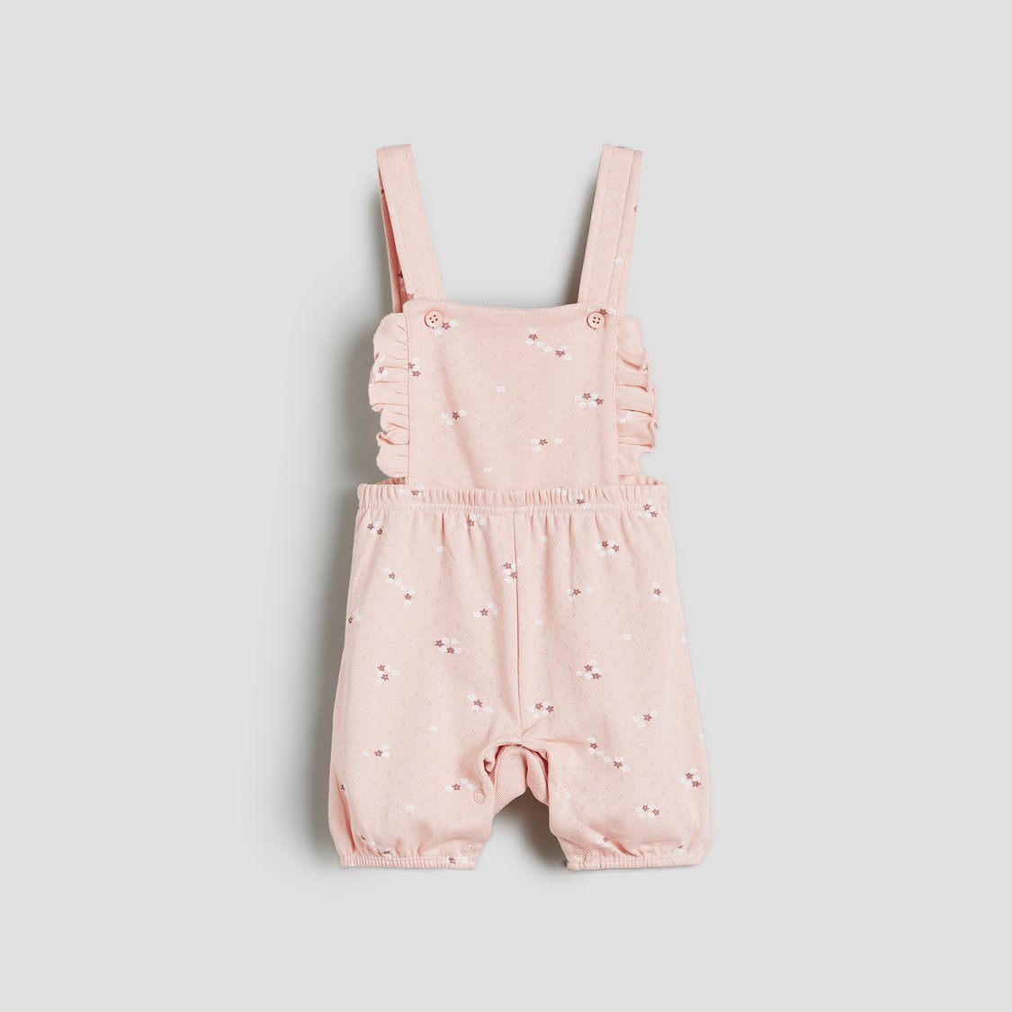 Juniors Printed Dungaree and T-shirt Set