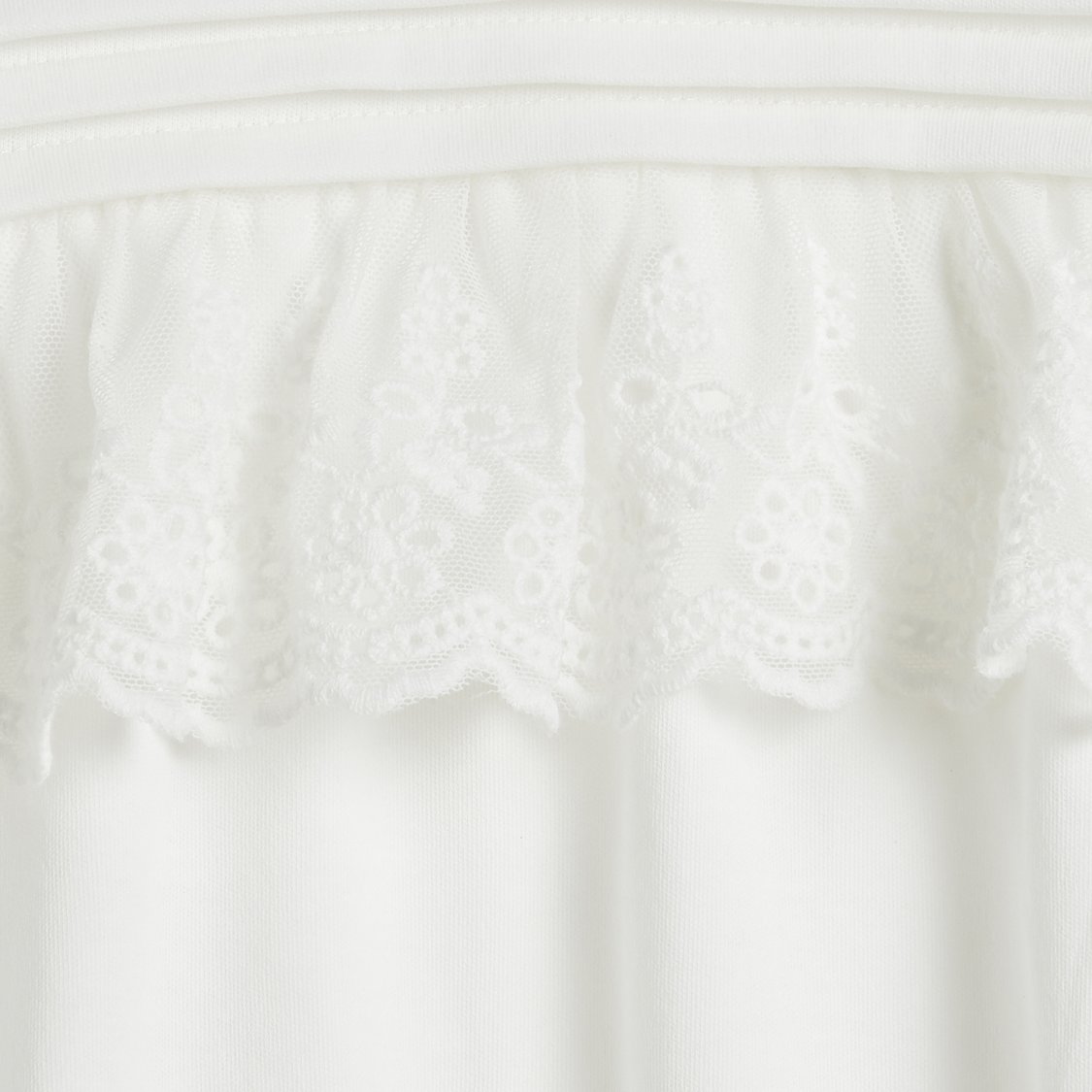 Giggles Lace-Trim Romper
