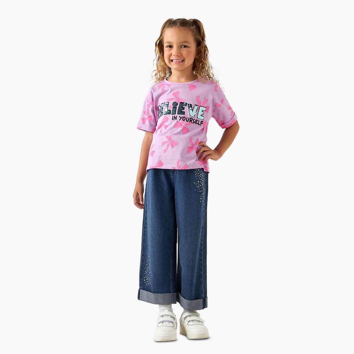 Juniors Sequinned T-shirt