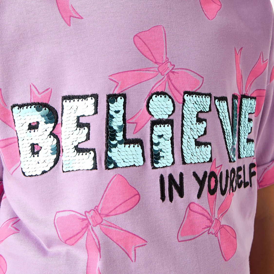 Juniors Sequinned T-shirt