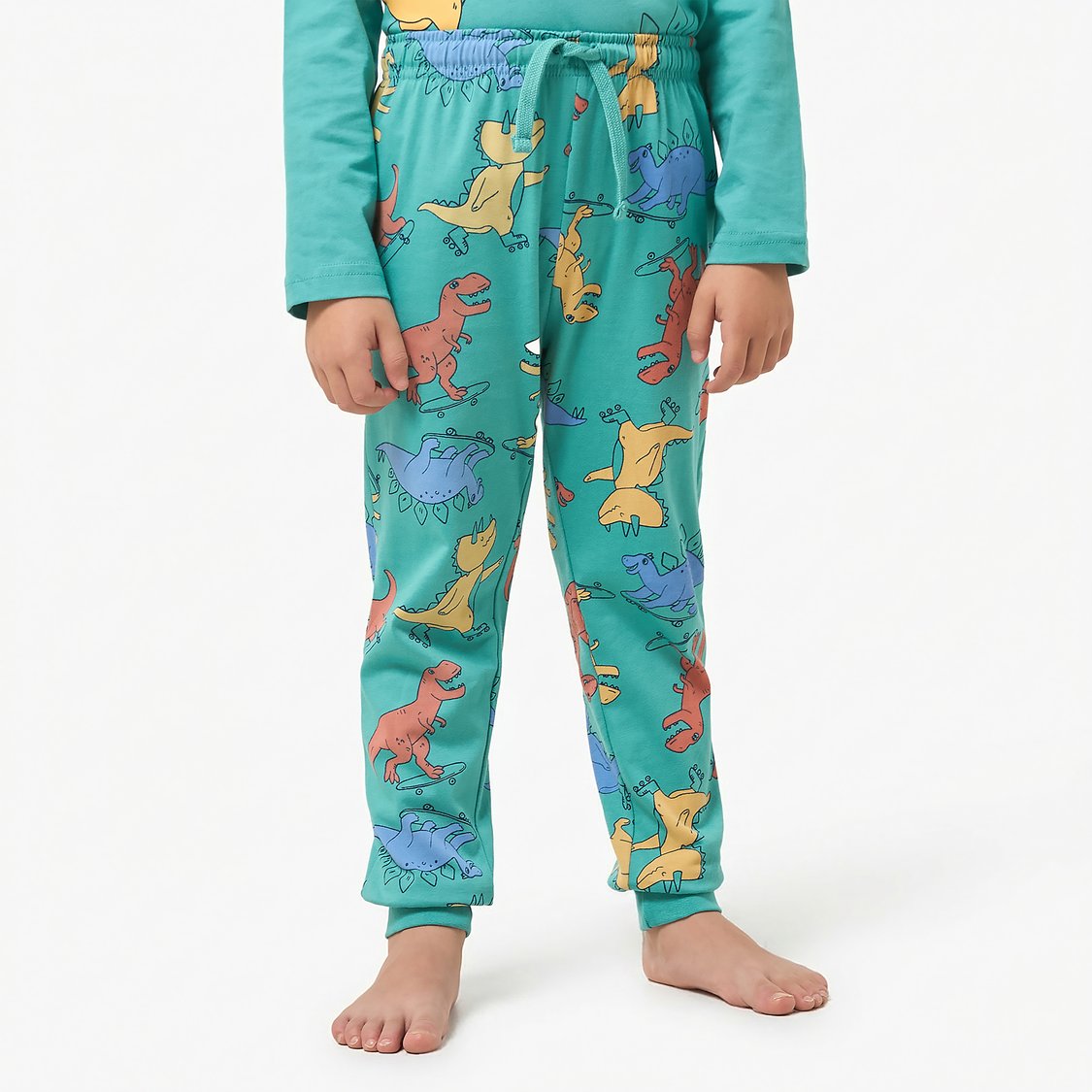 Juniors Dinosaur Print T-shirt and Joggers Set