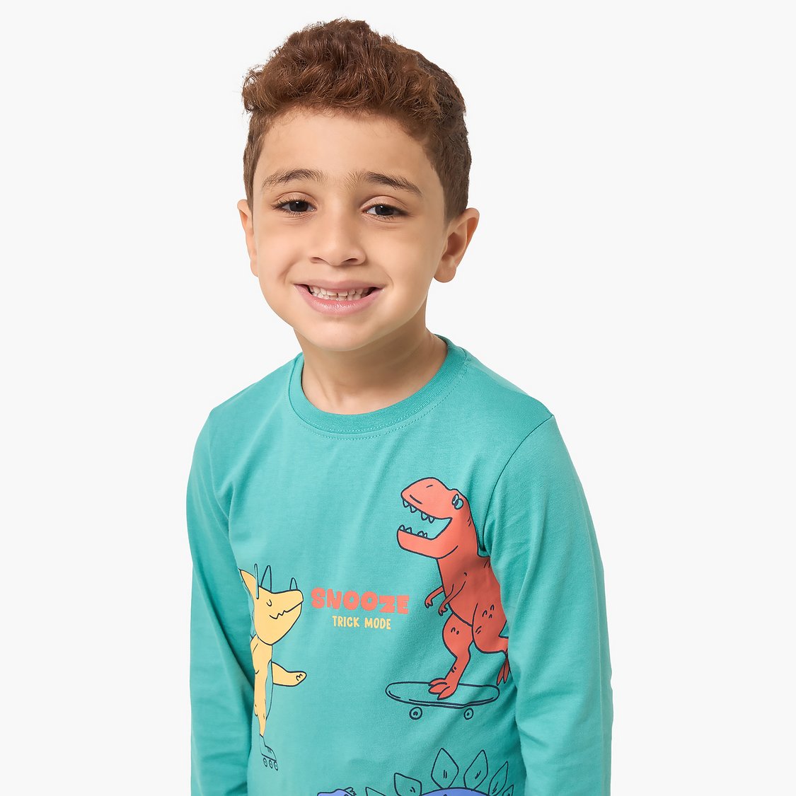 Juniors Dinosaur Print T-shirt and Joggers Set