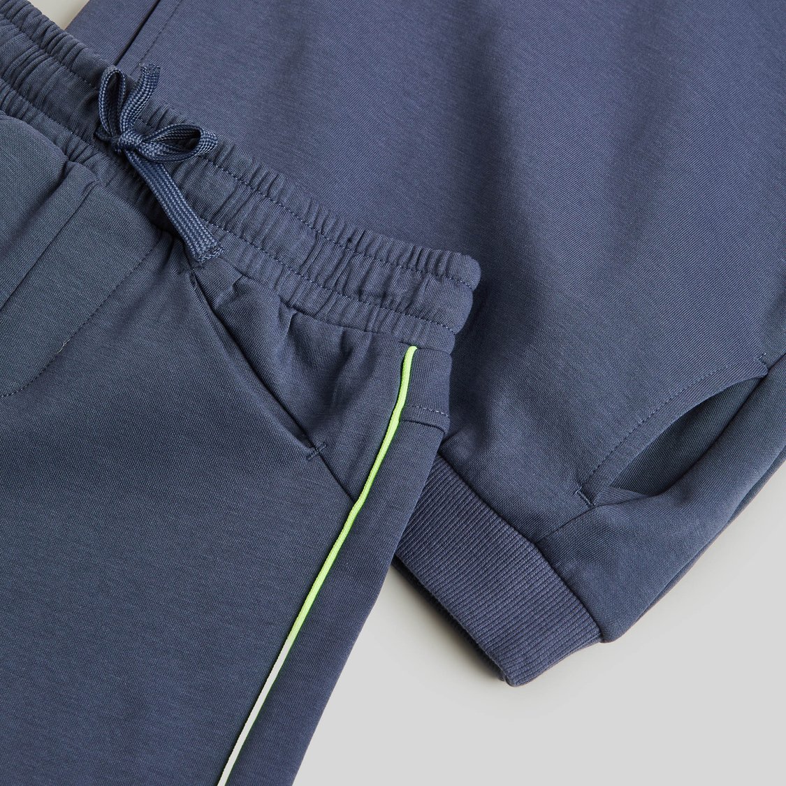 Junior Sports Solid T-shirt and Shorts Set