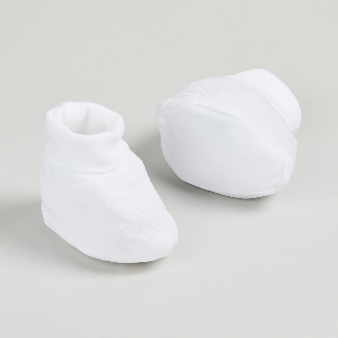 Juniors Solid Booties - Pack of 2