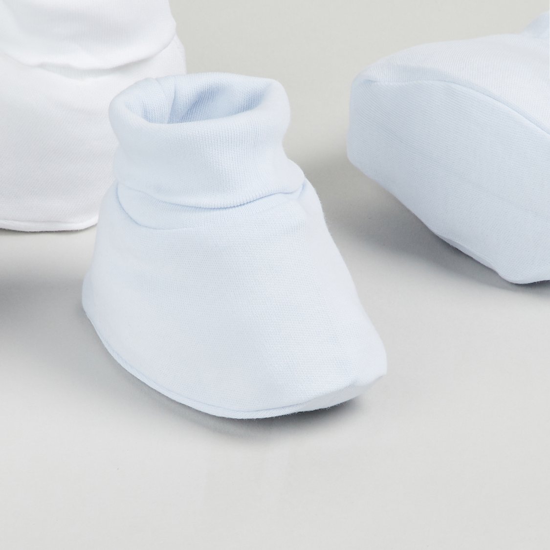 Juniors Solid Booties - Pack of 2