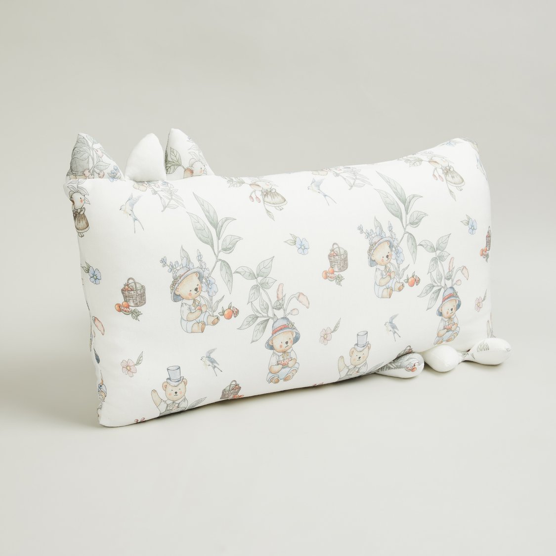 Giggles Bear Print Baby Pillow