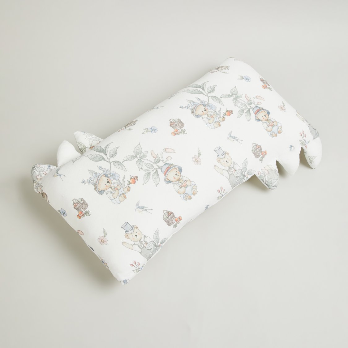 Giggles Bear Print Baby Pillow
