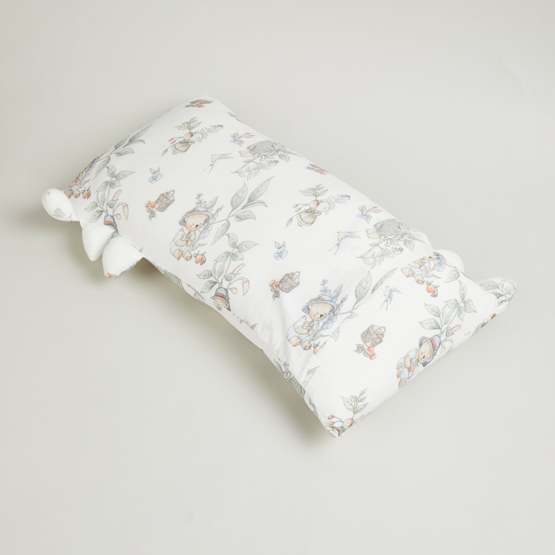 Giggles Bear Print Baby Pillow