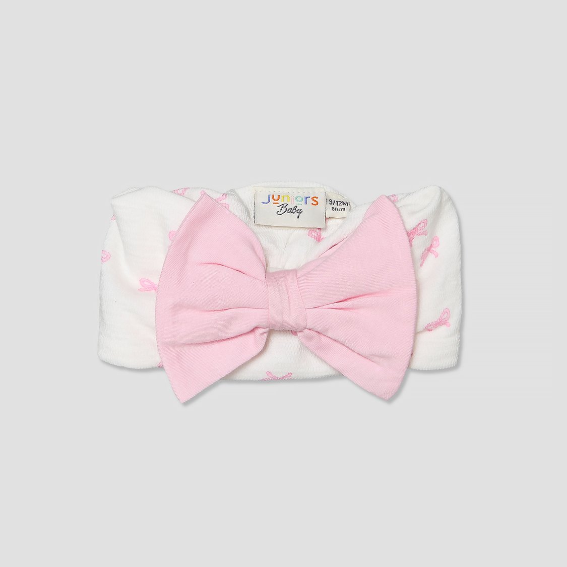 Juniors Bow Print Top and Skirt Set with Headband