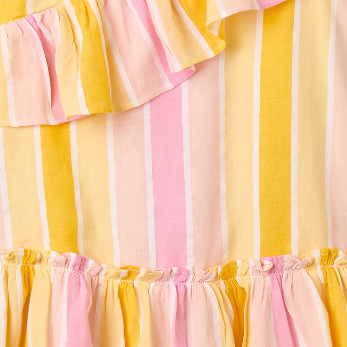 Juniors Striped A-line Dress