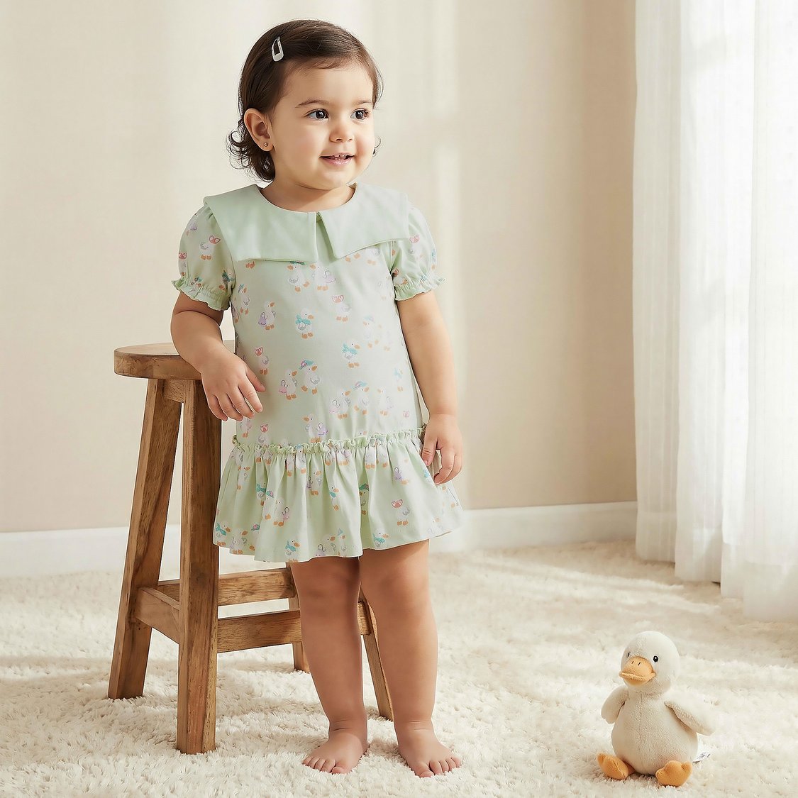 Juniors Duck Print Drop-Waist Dresses - Pack of 2