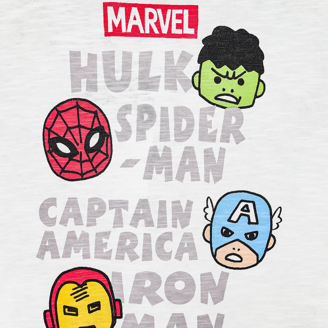 Juniors Avengers Print T-shirt and Shorts Set