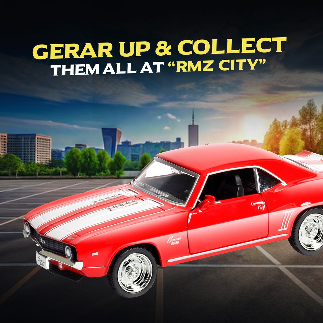 RMZ City Die Cast Chevrolet Camaro 1969 w Hologram Car
