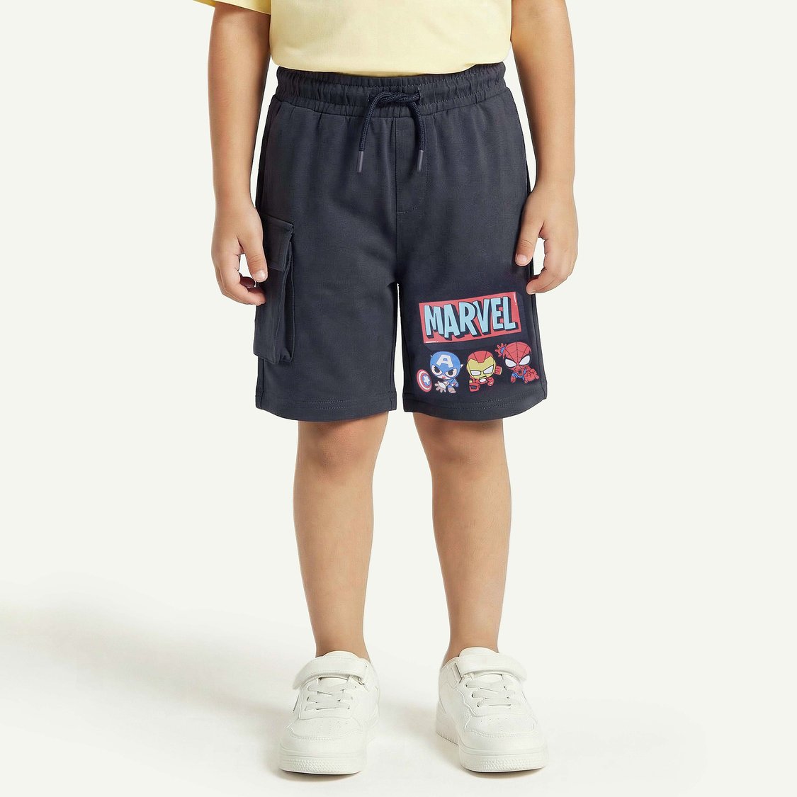 Juniors Avengers Print Shorts