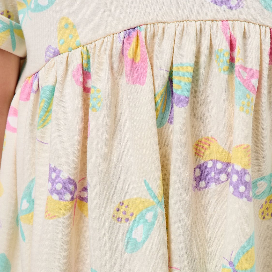 Juniors Butterfly Print A-line Dress