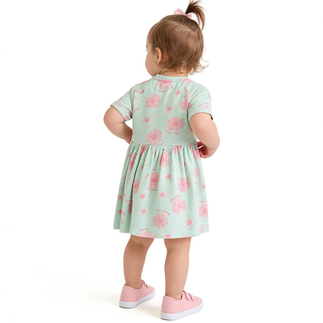 Juniors Floral Print A-Line Dress