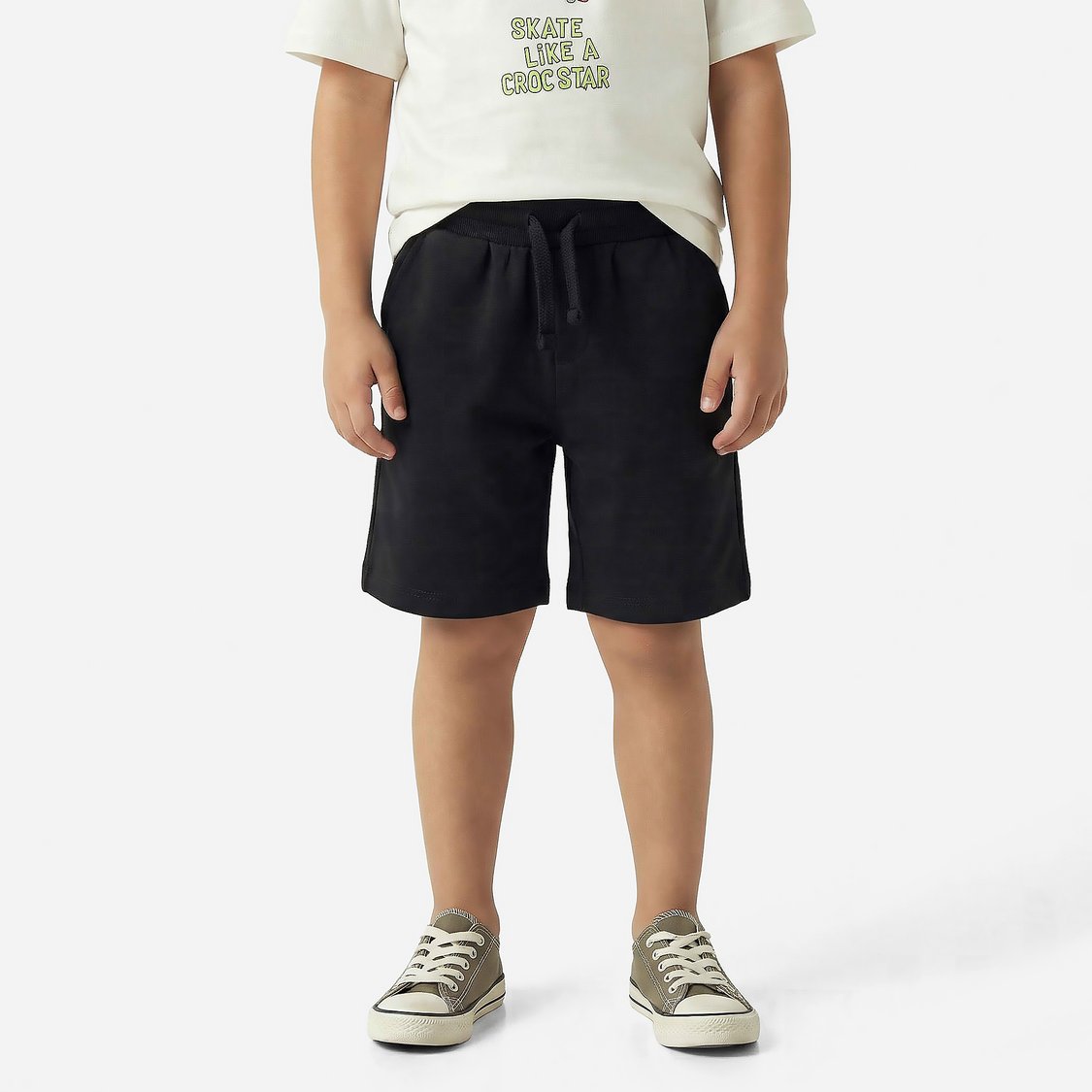Juniors Embroidered T-shirt and Shorts Set