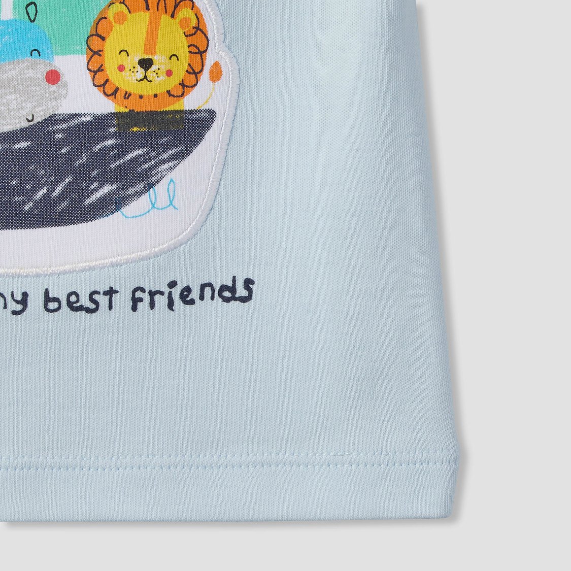Juniors Applique T-shirt & Short Set