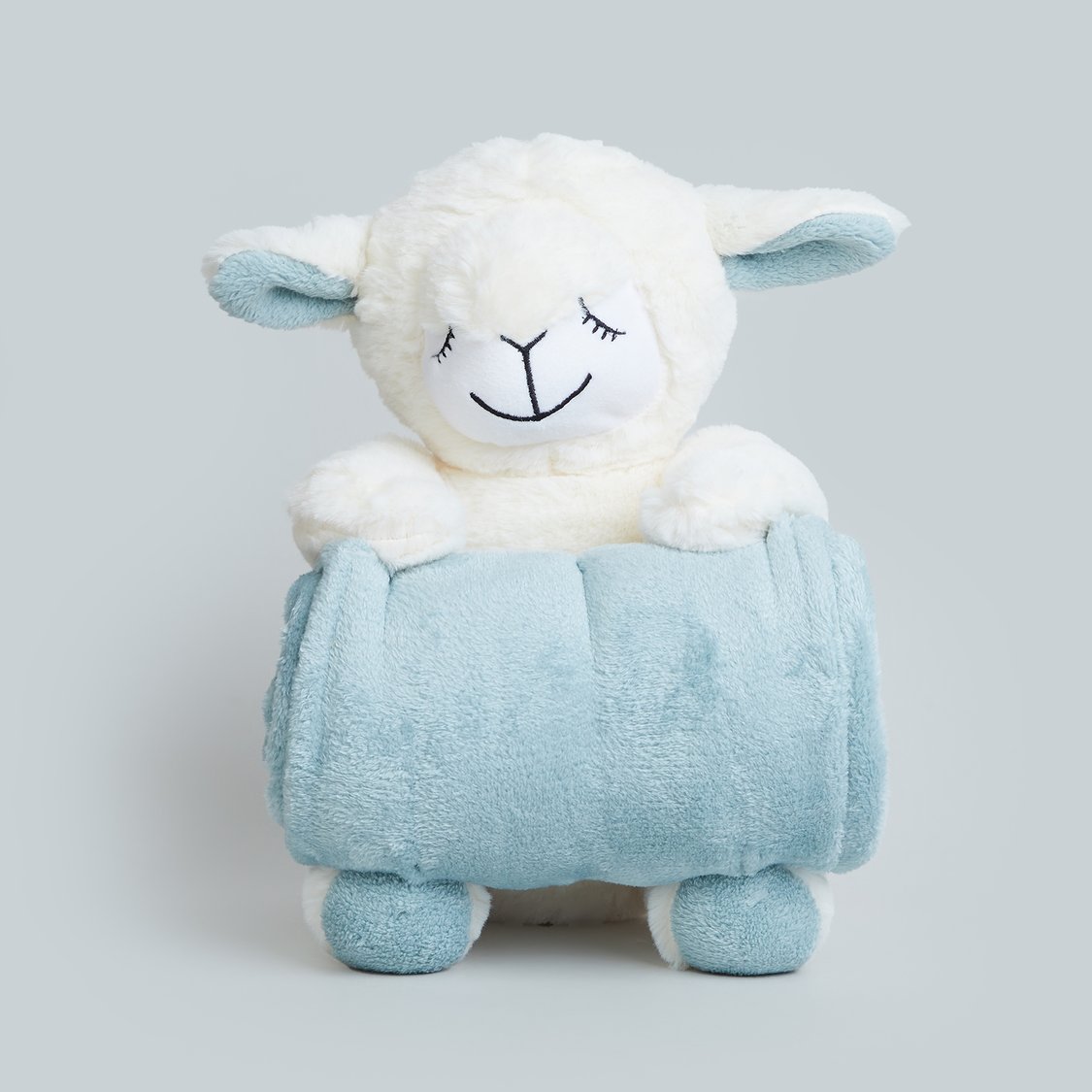 Juniors Blanket with Sheep Soft Toy