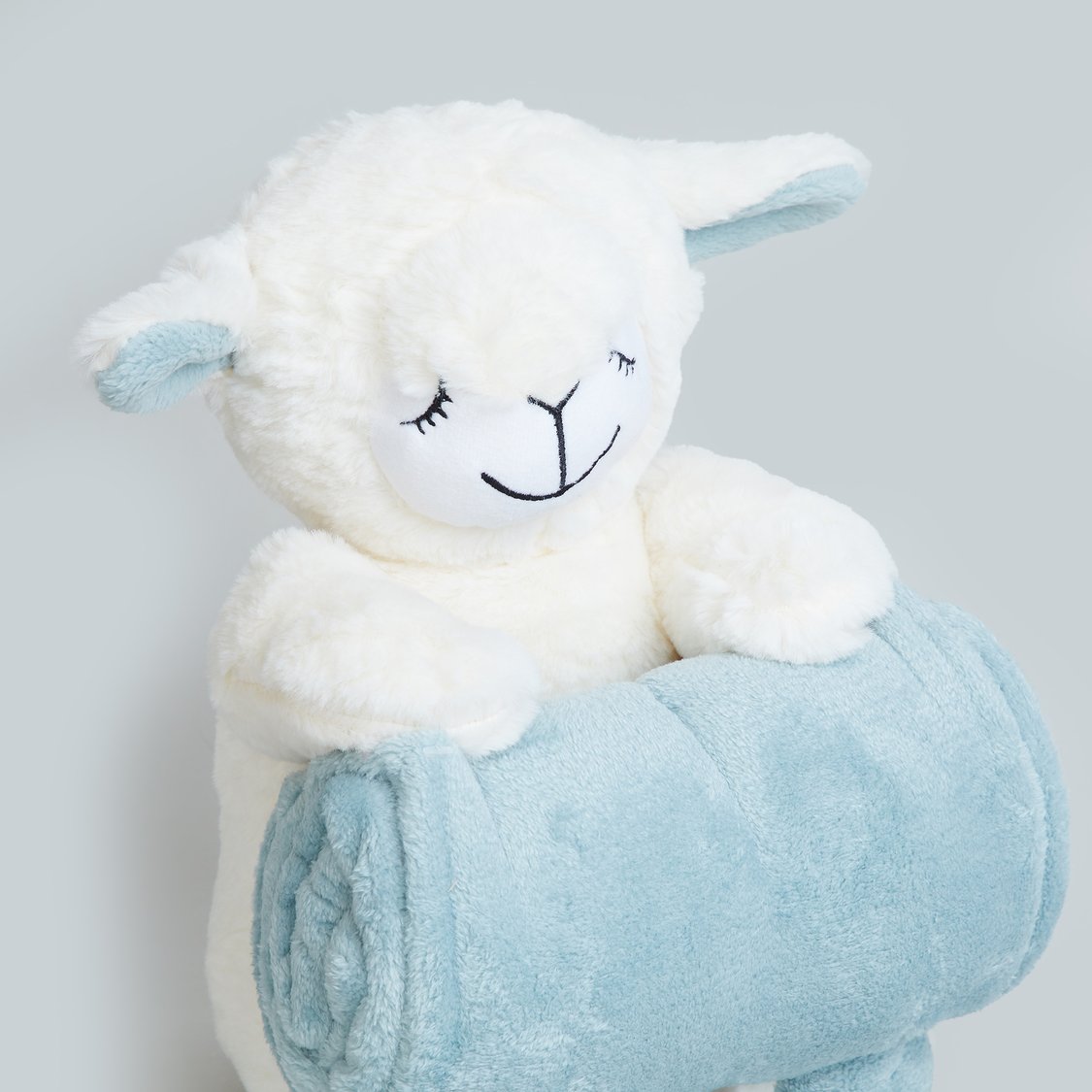 Juniors Blanket with Sheep Soft Toy